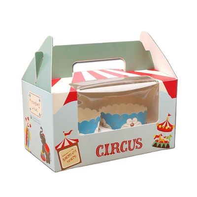 De rekupereerbare de Douanevoedsel van CupCake Meeneemvlek van Verpakkingsdozen UV