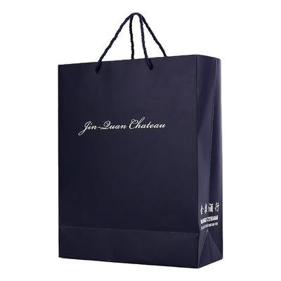 Beschikbare Douane Logo Matt Varnish Printable Paper Bags met Handvat