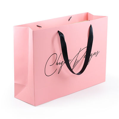 Voor het drukken geschikte het Document van douanelogo cosmetics gift CMYK Zakken met Handvat