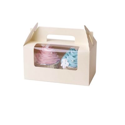 De rekupereerbare de Douanevoedsel van CupCake Meeneemvlek van Verpakkingsdozen UV