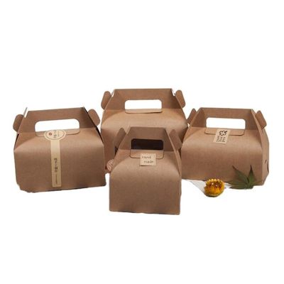 Hoogte 8cm van de cakebakkerij Douanevoedsel Verpakkingsdozen met Handvat