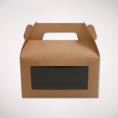Hoogte 8cm van de cakebakkerij Douanevoedsel Verpakkingsdozen met Handvat