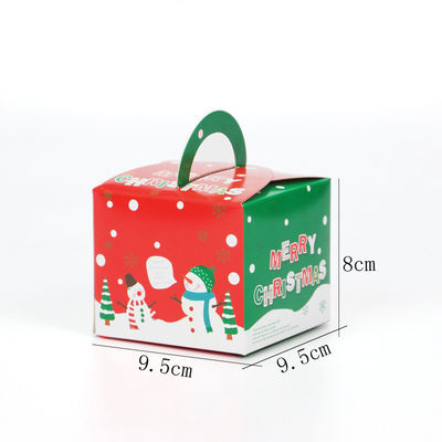 Kerstmiscake die Douanevoedsel Verpakkingsdozen met Venster vernissen