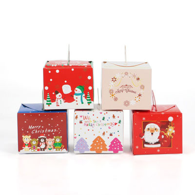Kerstmiscake die Douanevoedsel Verpakkingsdozen met Venster vernissen