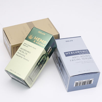 Fles die van het de Kaartparfum van CMYK 350gsm de Zilveren Logo Printed Boxes verpakken