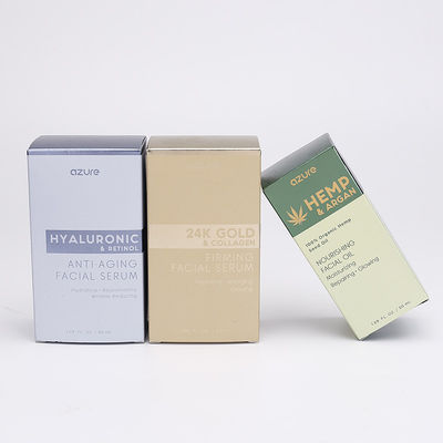 Fles die van het de Kaartparfum van CMYK 350gsm de Zilveren Logo Printed Boxes verpakken