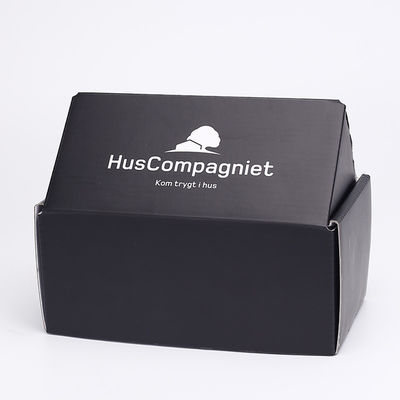 Het vouwen van Verpakkende de Doos UVdeklaag van Tab Lock Gable Corrugated Paper