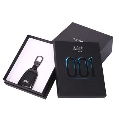Luxe Exquisit Rechthoek Zwart Matte Men Gift Boxes Lid en Basis