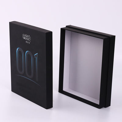 Luxe Exquisit Rechthoek Zwart Matte Men Gift Boxes Lid en Basis