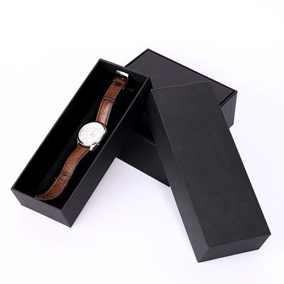 Luxe Exquisit Rechthoek Zwart Matte Men Gift Boxes Lid en Basis