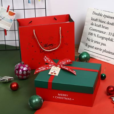 Gerecycleerd 2 stuk 250g Art Paper Cardboard Gift Boxes met Deksels