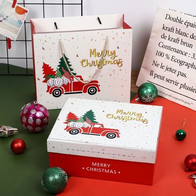 Gerecycleerd 2 stuk 250g Art Paper Cardboard Gift Boxes met Deksels