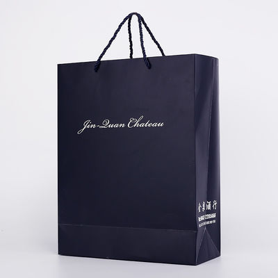 FSC Matte Printable Paper Bags White van het douanekledingstuk Zwarte Kleur