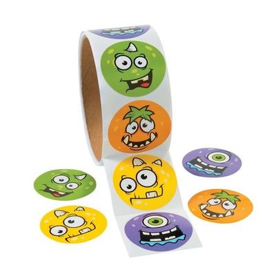 Van de Giftpms Verpakkend Stickers van Diykerstmis van de Etikettenjonge geitjes het Beeldverhaaletiket