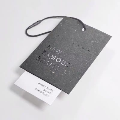 Manier Gevouwen Kleding dik 2mm Gepersonaliseerd Hang Tag Debossing