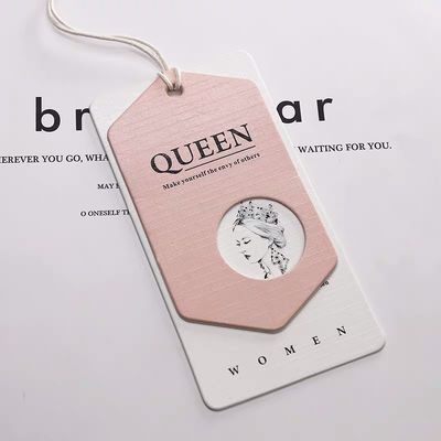 Manier Gevouwen Kleding dik 2mm Gepersonaliseerd Hang Tag Debossing