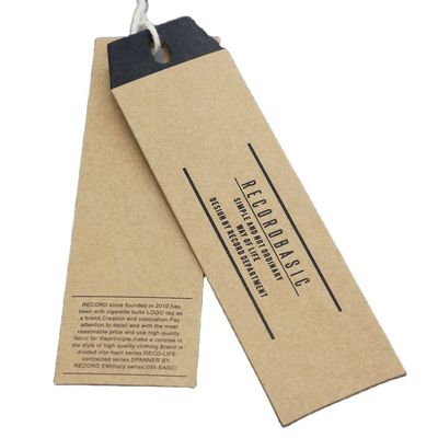 Luxueuze Folie het Stempelen Vlek UV Gepersonaliseerd Hang Tag Pantone Color