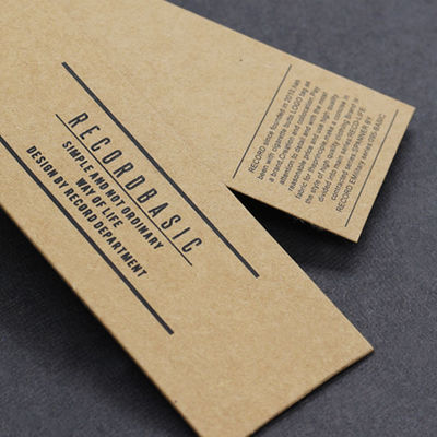 Luxueuze Folie het Stempelen Vlek UV Gepersonaliseerd Hang Tag Pantone Color