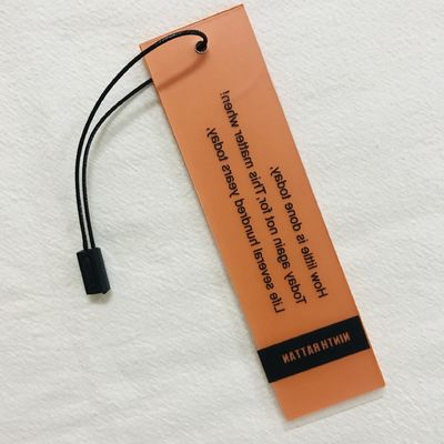 OEM Debossing het Huwelijk dankt u Kartonschommeling Hang Tag With Rope