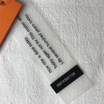 OEM Debossing het Huwelijk dankt u Kartonschommeling Hang Tag With Rope