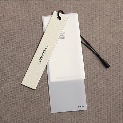 Kledingstukt-shirt Whiteboard Gepersonaliseerd Hang Tag Bronze Printing