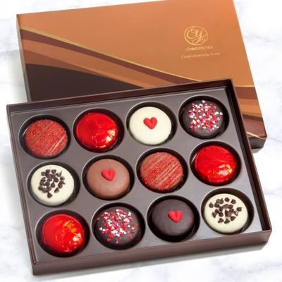 De Dozen van de chocoladegift 1200g Grey Board Custom Food Packaging