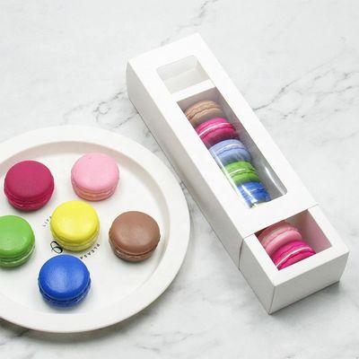 oEM Macaron Douanevoedsel Verpakkingsdozen met Duidelijk Venster