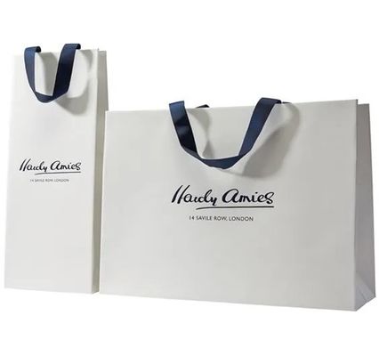 FSC Matte Printable Paper Bags White van het douanekledingstuk Zwarte Kleur
